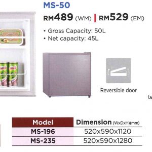 Midea Refrigerator Ms 235 Sgtan